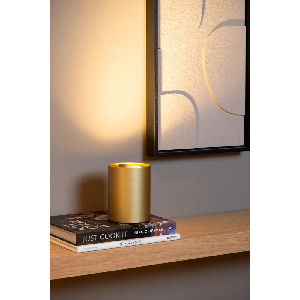 Lucide Design tafellampTube goud - 22552/05/02